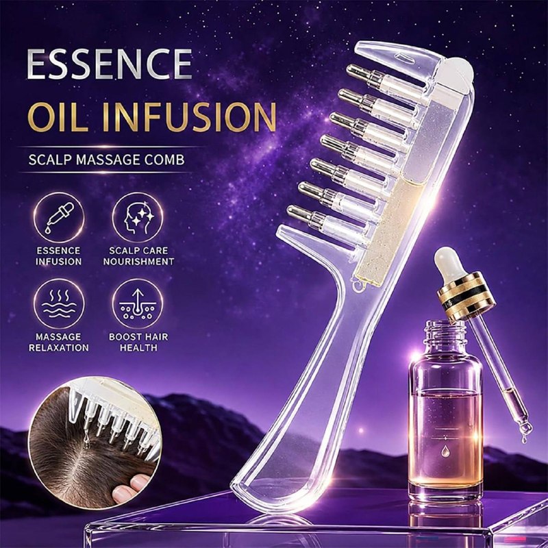 FabScalp™ Refillable Hair Oil Applicator Comb product view 5