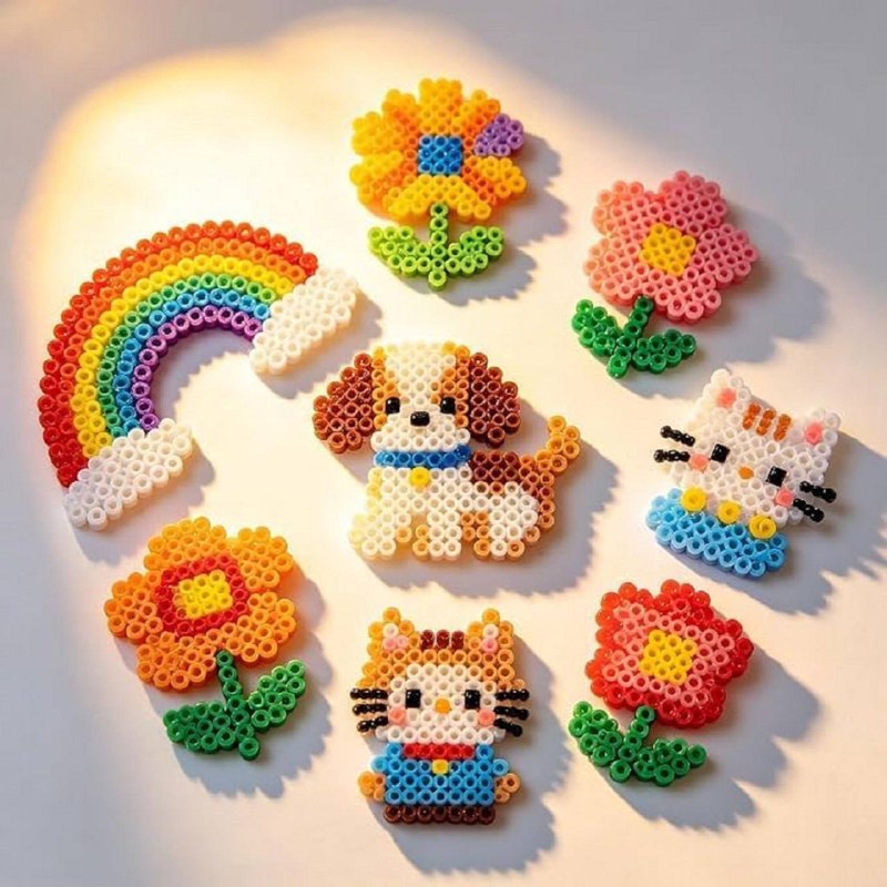 FabMosaic™ 24-Colour Mini Fuse Beads Craft Kit product view 3