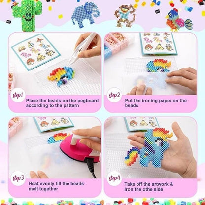 FabMosaic™ 24-Colour Mini Fuse Beads Craft Kit product view 4