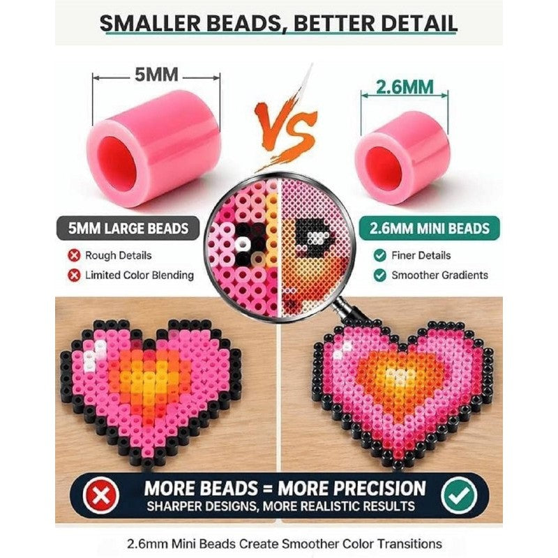 FabMosaic™ 24-Colour Mini Fuse Beads Craft Kit product view 5