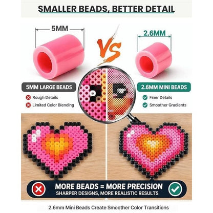 FabMosaic™ 24-Colour Mini Fuse Beads Craft Kit product view 5