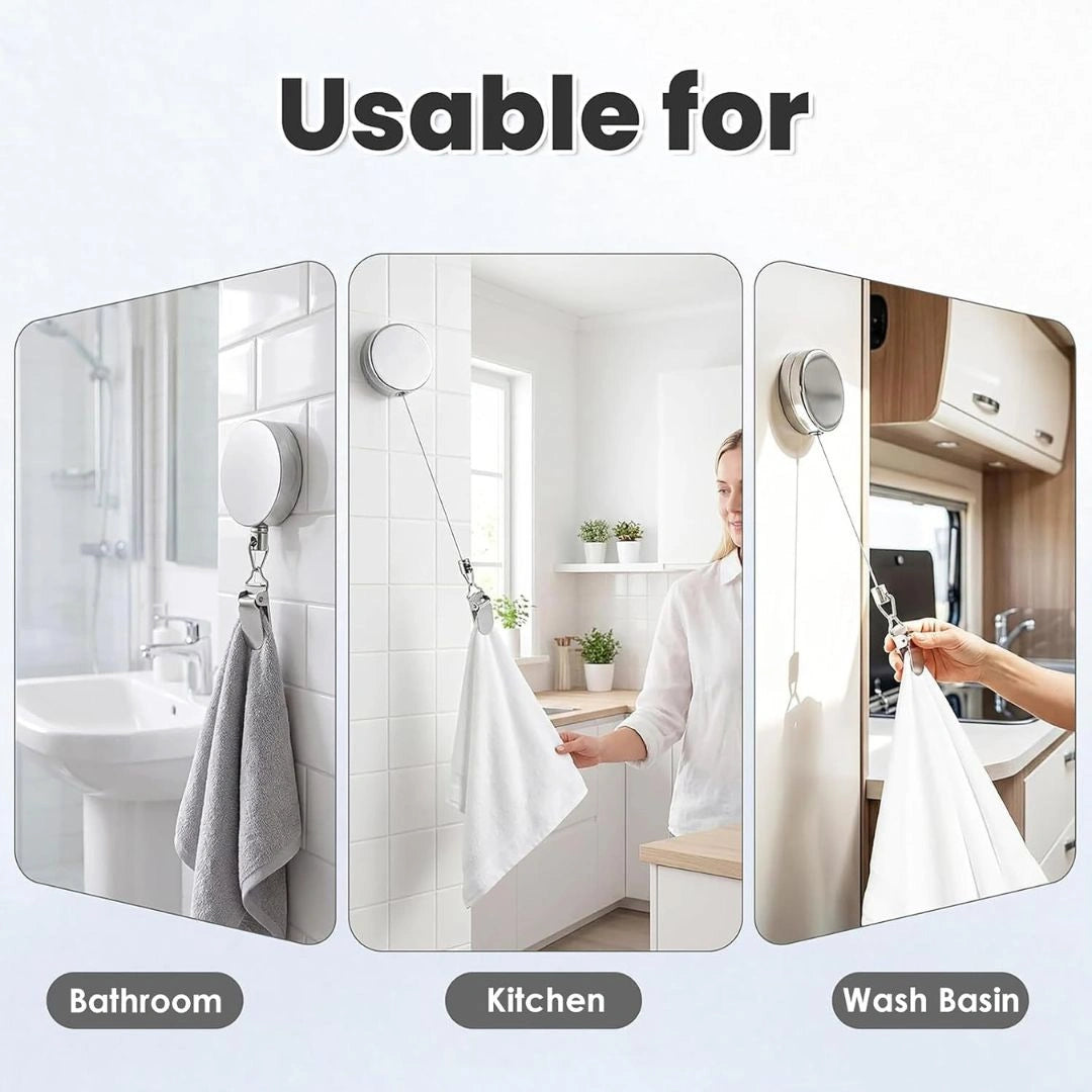 FabTether™ Retractable Towel Holder Clips (2pcs) product view 4