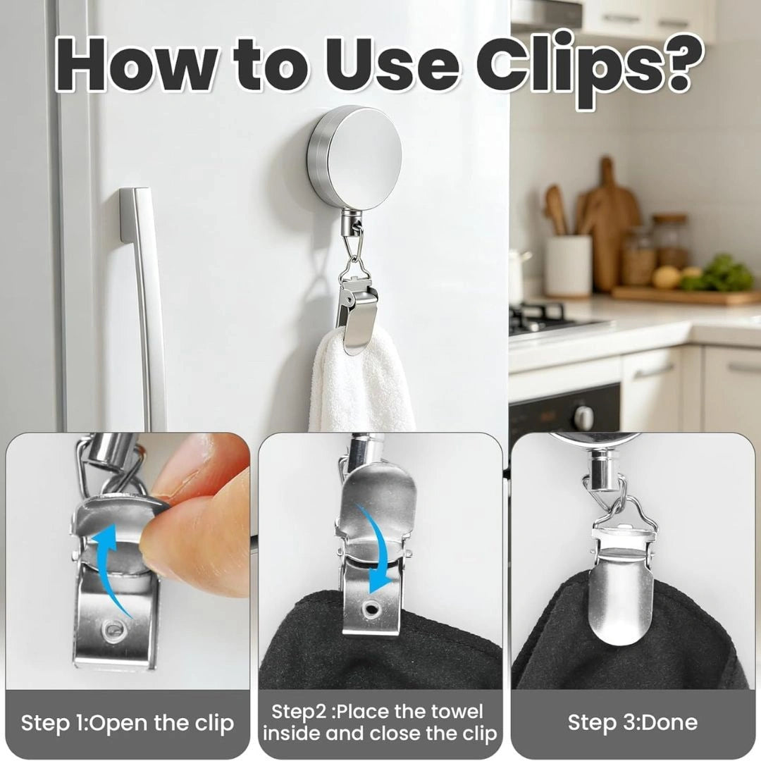 FabTether™ Retractable Towel Holder Clips (2pcs) product view 5