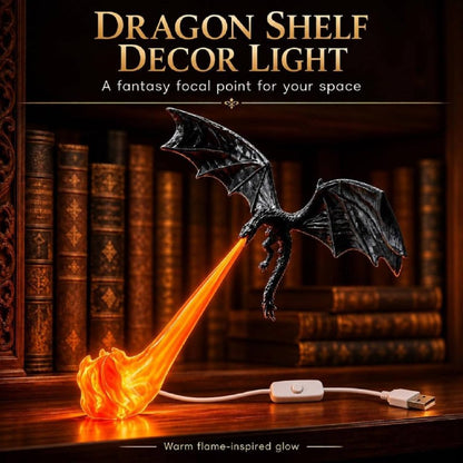 FabEmberWing™ Fire-Breathing Dragon Shelf Light - Fab Alchemy