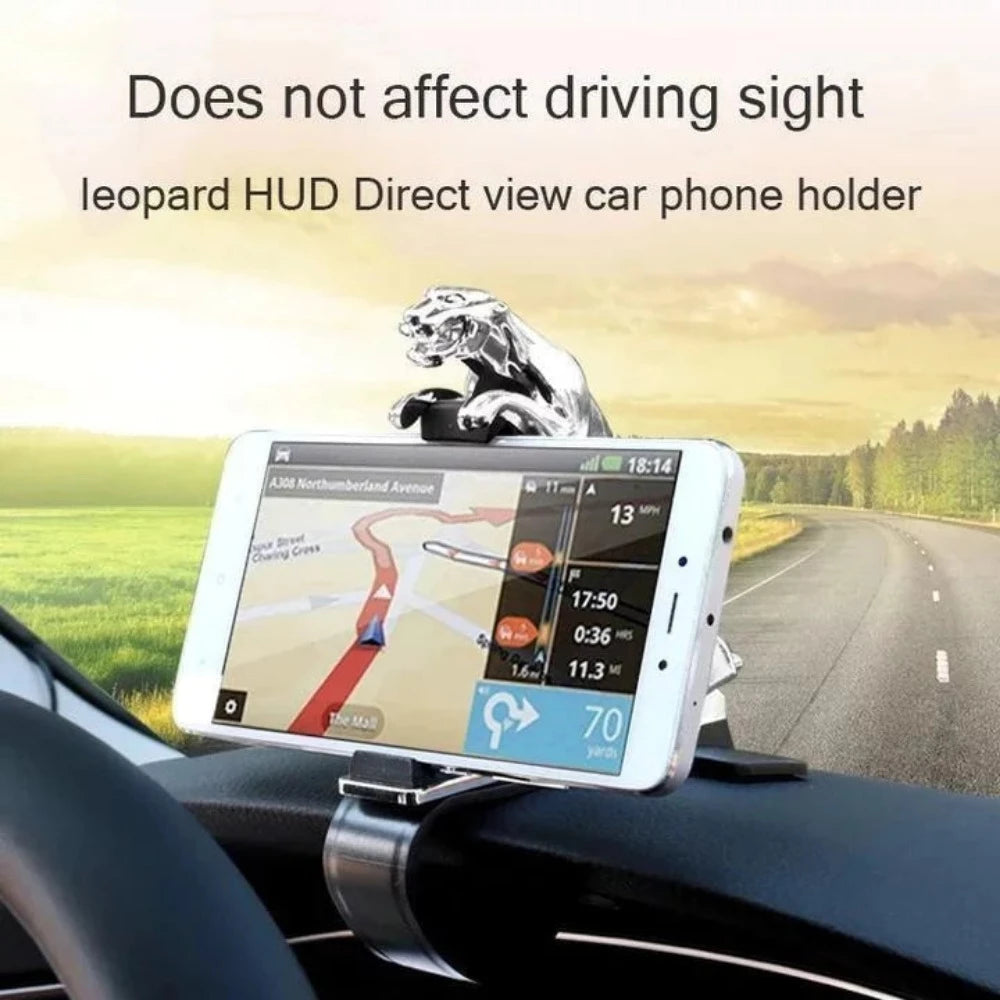 Car Dashboard Jaguar Shape Smart Phone Mobile Holder Clip Suitable