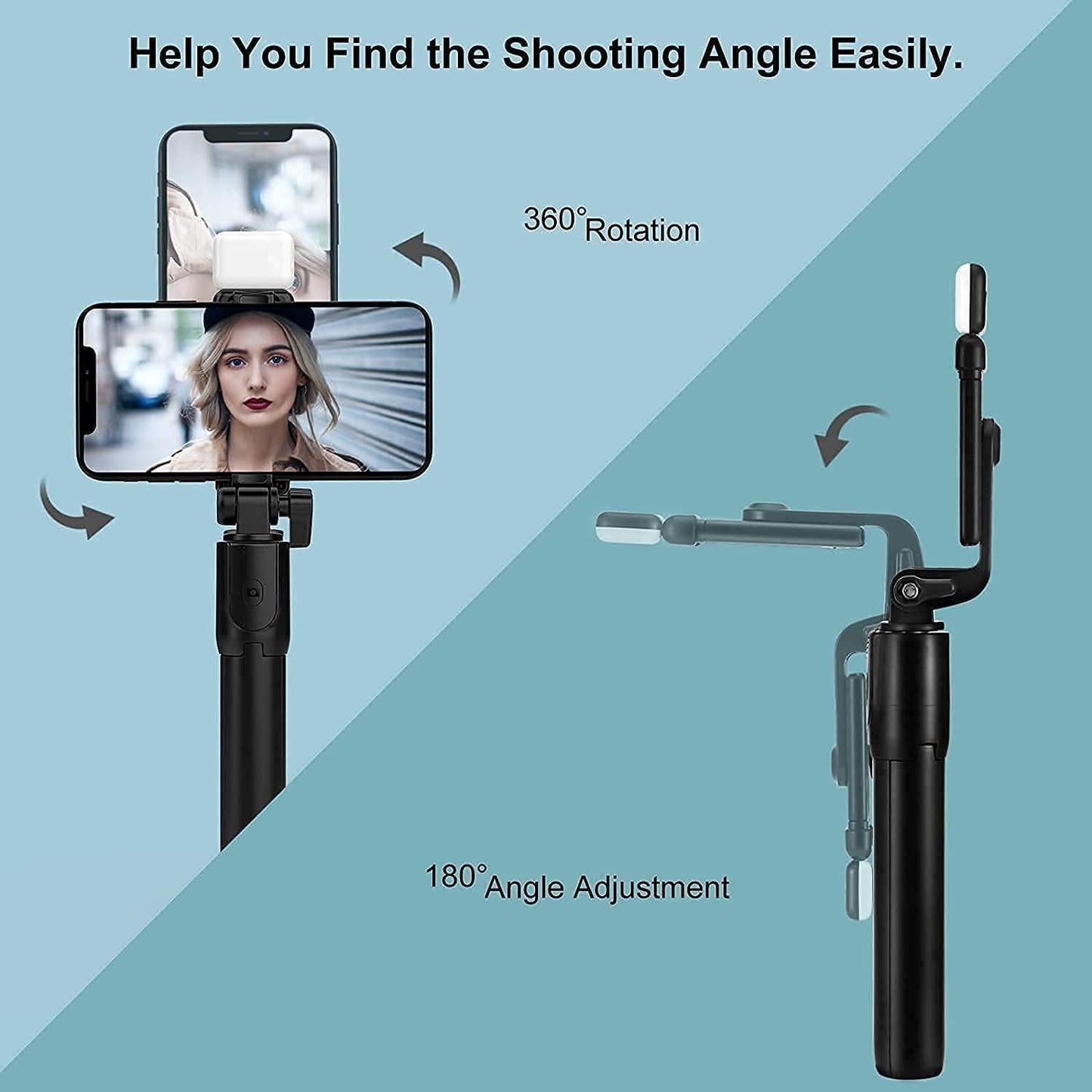 All-in-One Wireless Bluetooth Selfie Stick Tripod